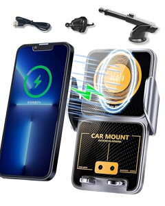 Fudia ԍڃX}zz_[ y͎͂ŐUɂz MagSafe }Olbg15W}CX[dJZT[ GARozՎtΉ QiF iPhone/Android Ή ϋv (u