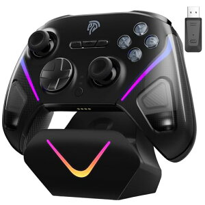 EasySMX D10 PC Rg[[A[dhbNA Q[pbhATMR WCXeBbNtQ[ Rg[[A1000Hz |[O[gARGB obNCgAʃgK[tASteam Deck/Switc