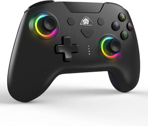 Switch Rg[[ Aˋ@\ wʃ{^t }N@\ Bluetoothڑ 6WCZT[ 7FRGBCg 1000mAhobe[ Ԏgp 4iKHDU Switch1/Switch2/Android/PCiLj/iOSɑΉ