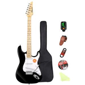 Bullfighter SҌGLM^[Aj̎qA̎qAwAl̃jo[TfAvtFbViȃGg[x̓dqM^[y ST Electric Guitar MS100 (Black-2)