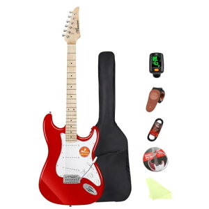 Bullfighter SҌGLM^[ZbgAj̎qA̎qAwAl̃jo[TfAvtFbViȃGg[x̓dqM^[y ST Electric Guitar (Red)