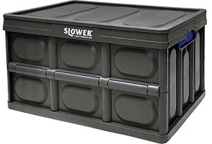 �X���E���[(SLOWER) ���[�P�[�X �܂肽���� �R���e�i �{�b�N�X �u���b�N M�T�C�Y ��39 x 26cm x ����22cm FOLDING CONTAINER Estoril MINI SLW340