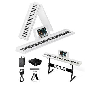 TERENCE dqsAm 88 ܂ݎ L[{[h ^b`X|X 4jbgXs[J[ sAmƓՃTCY MIDIΉ L[{[hX^h/y^t [d^ 128퉹F RpNg