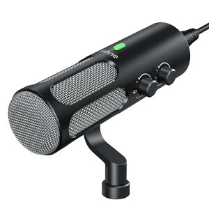 FIFINE _Ci~bN}CN USB/XLRڑ\ Pw mCYጸ USBP[ut PC/vXe/I[fBI~LT[Ή XeI~j[q ~[g@\ CuzM |bhLXg {[J