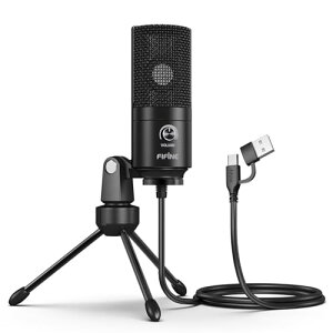 FIFINE USB}CN RfT[}CN PCp}CN lbgʘb Q[zM ݑΖ {CY`bg Pw ʒ߉\ Or}CNX^ht p\RWindows/MacΉ ubN K669B