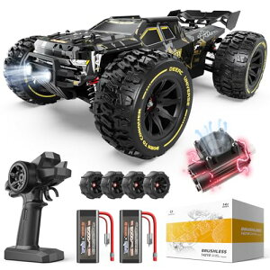 DEERC WR WRJ[ It[h  q l RJ[ rcJ[ Ԃ  76km/h uVX[^[ 3Sobe[ 4WD iK 1/14 IC_p[ Sn`Ή 2.4G