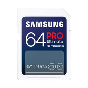 Samsung PRO Ultimate SDJ[h 64GB SDXC UHS-1 U3 ő]x200MB/s MB-SY64S-IT/EC Kۏؕi