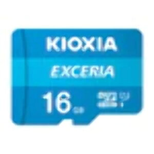 Kioxia 16GB / 32GB / 64GB / 128GB / 256GB microSD Exceria tbV[J[h A_v^[t U1 R100 C10 tHD ǂݎ 100MB/s 16GB LMEX1L016GG2