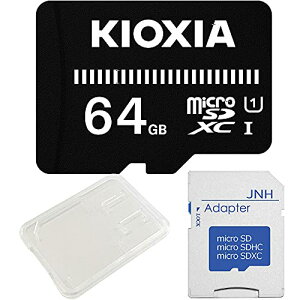microSDXCJ[h 64GB Kioxia EXCERIA BASIC UHS-I U1 + SDA_v^[ + ۊǗpNAP[X[oNi]