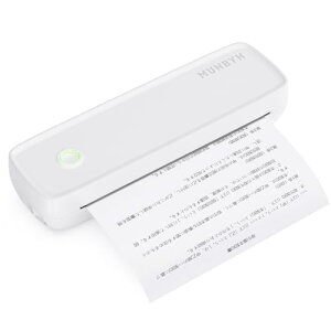 MUNBYN oCv^[ A4 ƒpуItBXpA4|[^uv^[ ׋/o/X}z/^ BluetoothڑΉ Android iOS m[gPC Mac ݊ ITP04 T[} 2600mAH̑eʃob