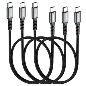 USB C-USB CP[u 0.5 m 3{AHOTNOW 50 cm USB Type C 65 W}[dP[u ݊ TXGalaxy S 25/S 24/S 20+UltraANote 20/10 UltraAAir 2020AiPad ProAoCobe[