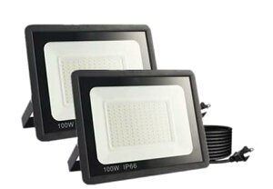 (2) IP66h LED  Ɠ 100V/200V 85-265VΉ 100W 15000LM tbhCg ȃGl Px A[XtvO PSEK 1.8MR[h [NCg ԏꓔ Ŕ H qɏƖ ̈ K[W
