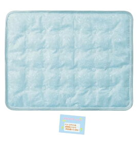 【犬用冷感マット 大切なペットの夏バテ対策に】 ブサ犬クールジェルマット 冷蔵庫で冷やせばさらにクール！ 吸熱効果ジェル内蔵 お昼寝に くつろぎスペースに ユニークなイラスト入り L