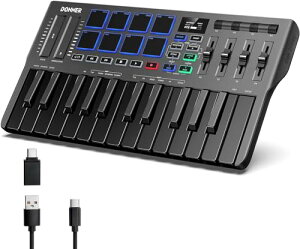 Donner USB MIDI L[{[h Rg[[ 25 xVeBΉ ^b`XC_[ OLEDXN[ obNCgtpbh y MacEPCΉ { ubN DMK-25 PRO