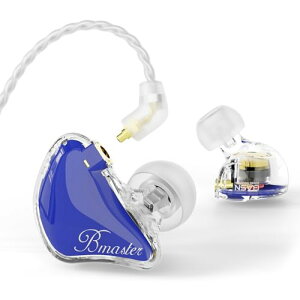 BASN Bmaster IEM ���j�^�[�C���z�� �g���v���h���C�o�[ �C���C���[���j�^�[ 2�{�̒��E�\MMCX�P�[�u���t�� ���y��/�h���}�[���� �J�i���^�L���C���z�� (Royal Blue)