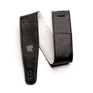 yKiz ERNIE BALL 4137 M^[Xgbv ITALIAN LEATHER STRAP WITH FUR PAD t@[tC^AEU[EXgbv ubN