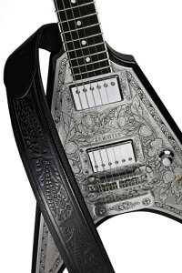 ZEMAITIS [}CeBX M^[Xgbv Embossed Leather Strap