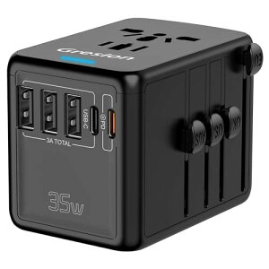 Gresion ϊvO PD 35W}[d ψ COs 6䓯ɏ[d }`ϊvO Macbook iPad iPhone Android Switchp s ֗ObY ؍ p ` EU UK AU US SEΉ 100-250V/8AΉ 3USB A2U