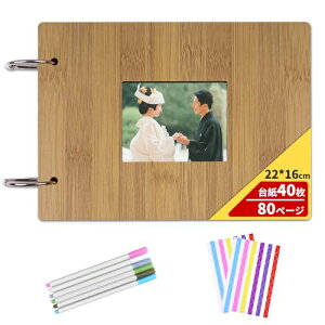 MENGLIN �A���o�� ���� �ؐ� ����^�C�v �񂹏��� �X�N���b�v�u�b�N ��e�� DIY �ʐ^�A���o�� �t�H�g�u�b�N �L�O�� ������ �a���� �v���[���g�i�䎆40��80�y�[�W 22x16cm �W�����t�j