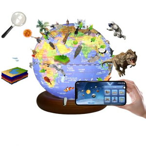 FUN GLOBE nV q AR ׂnV a13cm { 3DŊwׂ LEDCgt 720°]\ AR\僂W[ 3WAY mߋ xbhTChv ^tB [fB[ h Vŵ