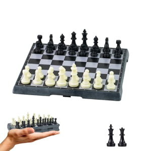 `FXZbg Travel Chess Set }Olbg Ɣ̋ ܂肽 `FX{[h [֗ l q s p (20×20cm)