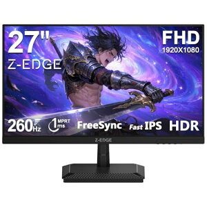 Z Z-Edge([GbW) Q[~Oj^[ 27^ 260Hz 240Hz IPS WQHD(2560x1440) 1ms HDR10 AMD FreeSyncΉ  HDMI/DP o^ō2Nۏ G27I2K
