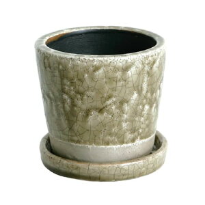 �_���g��(Dulton) �A�ؔ� �v�����^�[ 4�� �N���C �󂯎M�t�� ������ ���픫 �J���[ ���|�p�i ����11cm �㕔:��12cm �ꕔ:��9.5cm CH13-G476CY COLOR GLAZED POT CLAY