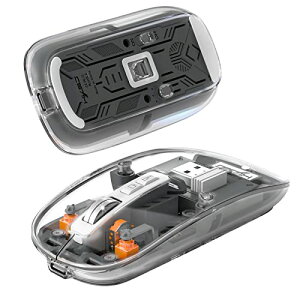 HXSJ T900�Q�[�~���O�}�E�X �X�P���g���}�E�X �N���A⟑� �É� ����Bluetooth ���C�����X 2.4G USB�ڑ�3���[�h �����^ �y�� RGB 4�i�KDPI�����\ �[�d�� 7�{�^�� �}�O�l�b�g�� ���C�z�� �����}�E�X ��