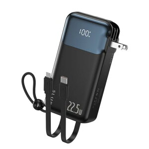 Cheergo oCobe[10000mAh RZǧ^ ܂肽ݎvO 22.5W}[d USB-Co/ 4䓯[d iPhone[dP[uType-C P[u LEDfBXvC X}z[d iPhone 17/