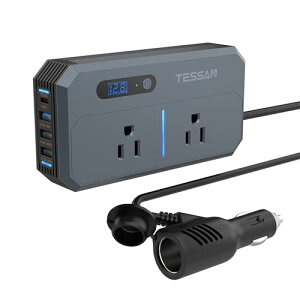 Co[^[ 12V 100V ACA_v^[ VK[\Pbg RZg ϊ 200W  RZg J[Co[^[ DC11V-17V110Vϊ ԍڏ[dPD 30W }[dΉ AC2 2USB A 3|[g USB C|