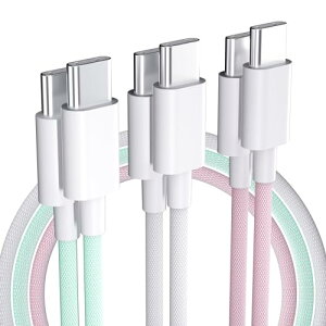 USB Type C P[u 3pbN USBC to USB-C P[u 60W }[d ϋviC USBP[u iPhone 15 Pro Max/MacBook/iPad/Galaxy S20ɑΉ (1M)