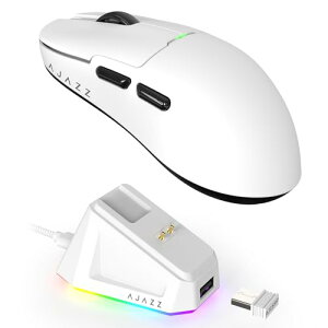 A.JAZZ X ATTACK SHARK AJ159P Q[~O}EX56gy CX2.4G/USB TYPE-C RXp}EX PAW3395ZT[26000DPI DIY ^тɕ֗ EΏ̐lԍHw PC/MacΉ }Olbg[dhbNRGB Q[~