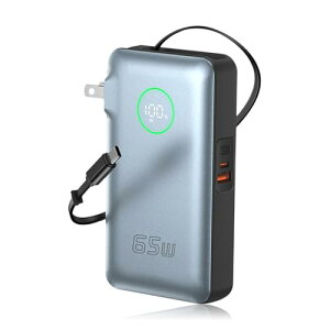 SLuB oCobe[ 26800mAh e RZǧ^ PD65W}[d m[gp\Rp 65cm USB-CP[u Lk 3䓯[d ܂肽ݎvO LEDfBXvC USB[d h 