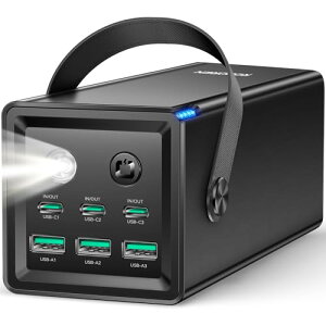 RocorenoCobe[e (50000mAhE67.5Wo) 6|[g 3 USB-C{3 USB-A oPD3.0 22.5 W}[dΉ nht LED/SOSCg cu^RpNg AEghA/hiPhone16/15X}z/iPadȂ