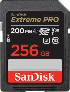 SanDisk (TfBXN) 256GB Extreme PRO SDXC UHS-I [J[h - C10AU3AV30A4K UHDASDJ[h - SDSDXXD-256G-GN4IN