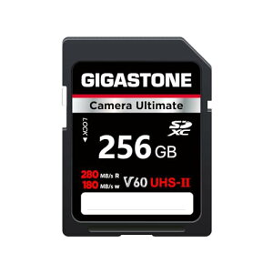 GIGASTONE SDJ[h 256GB UHS-II V60 U3 SDXC  [J[h, ő280MB/s, 4K UHD rfI Canon Nikon Sony Pentax Kodak Olympus PanasonicȂ fW^J ჌tΉ ~jP[X1t