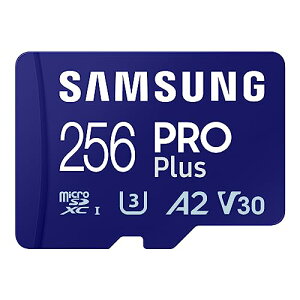 Samsung PRO Plus }CNSDJ[h 256GB ő]x180MB/s microSDXC UHS-I U3 MB-MD256SA-IT/EC Kۏؕi