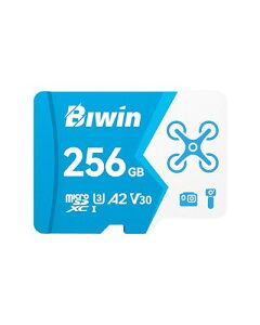 Biwin microSDJ[h MS160 256GB 160MB/sǏoE120MB/s TFJ[h SDXC UHS-I U3 V30 4K UHD & Full HDBeΉ J[h [J[10Nۏ