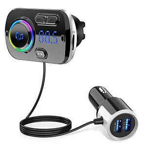 Pfumisa FMgX~b^[ Bluetooth ԗp ԍBluetooth 5.0+EDR VK[\Pbg USB ԍڏ[d 2 USB|[gi5V/2.4A&3AjQC3.0}[d Mp3v[[ CVCmCYy }CN nYt[ʘb TFJ[