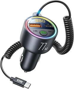 yifzFMgX~b^[ bluetooth ԁy}[d PD65W Ή USB&Type-C QC3.0zBluetooth5.4 ԍڏ[d Siri&Google AssistantΉ nYt[ʘb Bluetooth/U-fBXNΉ 2̉yĐ[h 12V-