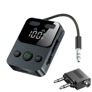 Ewin Bluetooth 5.3 gX~b^[ & V[o[ 3.5mm 2䓯ڑ 17ԍĐ M@+M@ 2-in-1 u[gD[X nYt[ʘb yĐ x LEDfBXvC ir ̌^I[fBIP