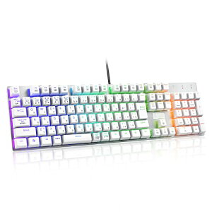 y{zzefJjJQ[~OL[{[h ԎE̗p tTCY109L[ Type-C USBLڑ SL[hՓ RGBLEDobNCgt Windows/Mac OSΉ ItBX/Q[pJP