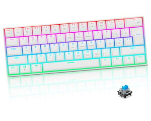 CHONCHOW Q[~OL[{[h JjJL RpNg RGBobNCg 61L[60^RpNg݌v SL[hՓ˃fUC L[{[h ps4/ps5Ή lԍHw Windows 10/8/7/xp/VISTAAMac O