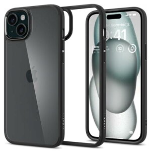 Spigen yn18N̋Zṕz iPhone 15 P[X NA ϏՌ ςȂ ČRMILKi擾 Xgbvz[  TPU op[P[X 2d\ Yی C菝h~ CX[dΉ Eg