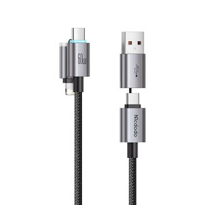 Mcdodo 4C1 }[dP[u C[[q 60W PD}[d USB-C to USB-CP[u Type-C to CgjOP[u f[^] 1{4 Rɕϊ }`[dR[h MacBook iPad iPhone 17/16/15/14/13