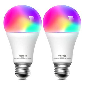 yCompatible with AlexazMerossX}[gLEDd FWIFId E26 800lm 60WRGBCW 1600F ȃGl Rg[ u ^C}[@\ ̏o/v̐ݒ Alexa/Google HomeΉ 2