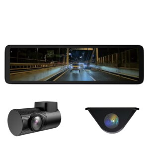 MAXWIN �h���C�u���R�[�_�[ �~���[�^ 10.88�C���` 60fps �O�� 2�J���� �����^�� �f�W�^���C���i�[�~���[ �t��HD 1080P G�Z���T�[ �^�b�`�p�l�� IPS�t�� �^�� �ԊO���A�J���� �o�b�N�A�� MDR-C014A