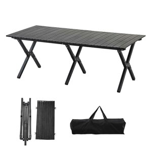 TAO ONE AEghAe[u 120x60x44cm Lve[u A~ [e[u ܂肽݃e[u ^ e[u y RpNg O H BBQ Cxgp ubN