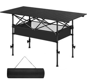 HEEOREV Lv e[u AEghA ܂肽 e[u ߉\ 52~82cmy TCYF120x55cm AAubNz^]cA[ sNjbN ϋv gȒP y ^ѕ֗ h A