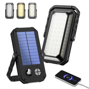 DINGAI LED �����^�� �L�����v�p�i �h�� ���C�g ���\�^ �y�\�[���[�[�d�� �����P�x 1200���[���� 14�_�����[�h 10000mAh ��e�� 4�F�ؑ� ���i�K�����z USB-C�[�d�� �d���F �����F �h�� �}�O�l�b�g����